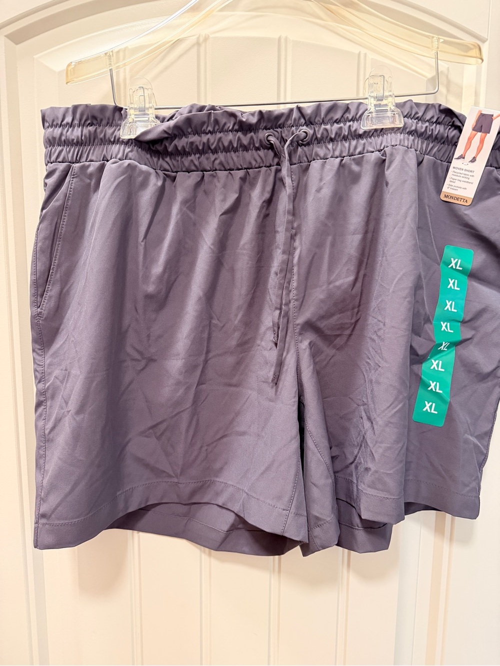 Mondetta Women's Athletic Pull-On Shorts - Grayish Purple NWT